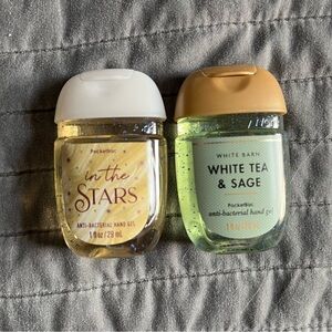 Bath and Body Works In The Stars & White Tea Sage Anti-Bacterial Hand Gel Set